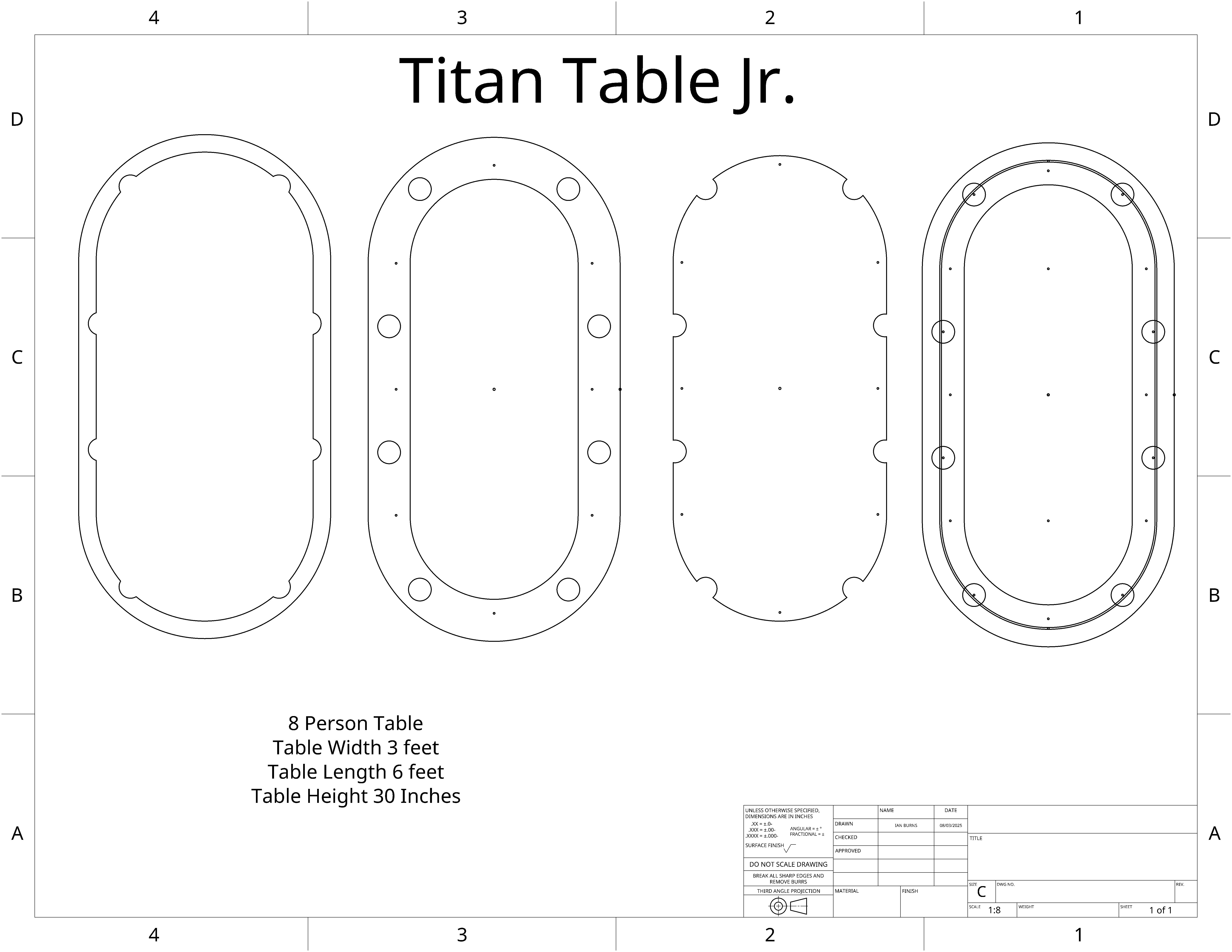 Titan Table Jr 6'x 3'