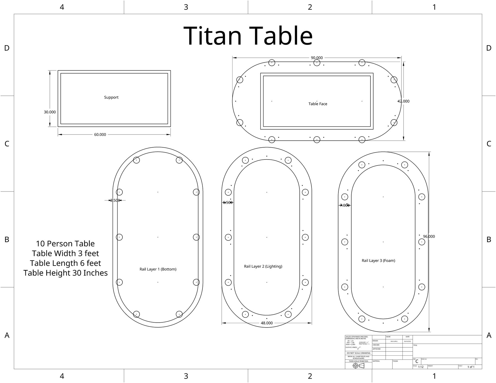 Table Size